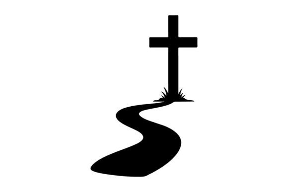 Black Cross in Cracked Soil: Graphics & Illustrations Review