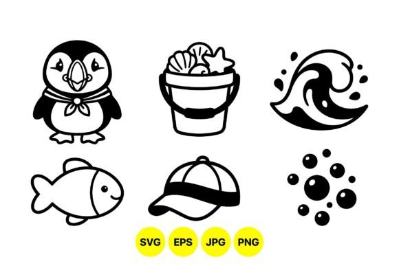 Cute Beach Icons Vector Pack Review