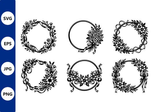 Floral Wreath Vector Set: Graphics & Illustrations Review