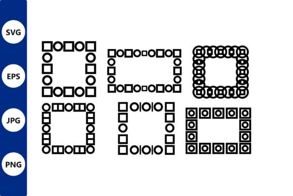 Geometric Square Frame Vector Set Review