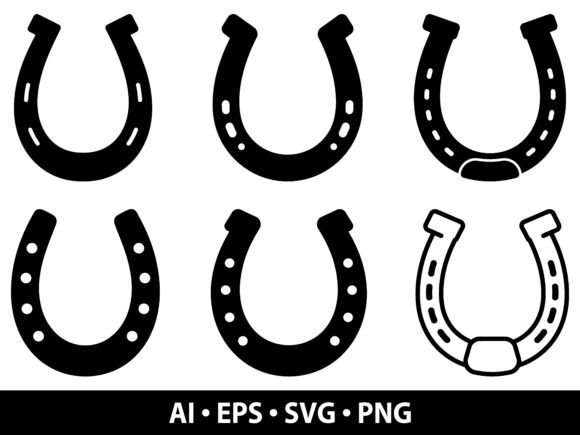 Horseshoe Vector Bundle: Graphics & Illustrations