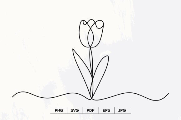 Minimal Tulip Line Art SVG: A Designer's Review