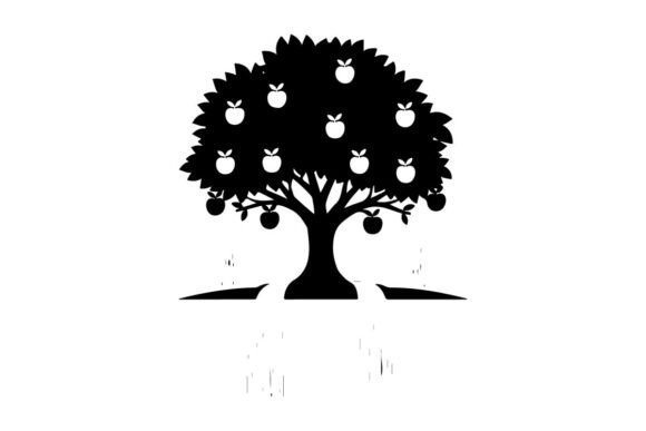 Minimalist Apple Tree Graphics & Illustrations