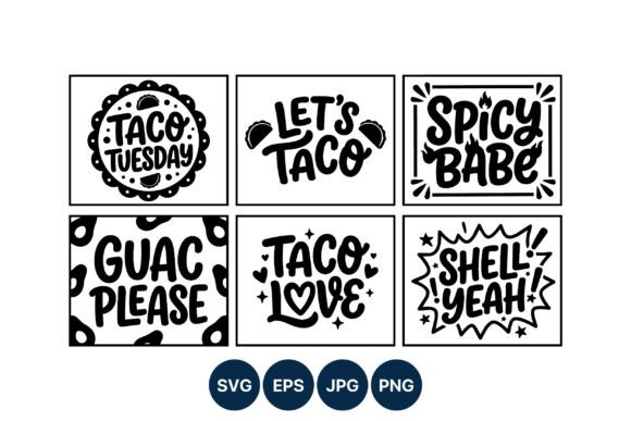 Taco Tuesday Fun Phrase Vector Art Review